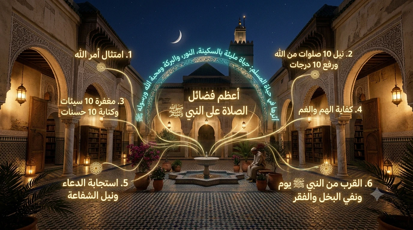 image about فضل الصلاة على النبي ﷺ.. أعظم الفضائل وأثرها في حياة المسلم