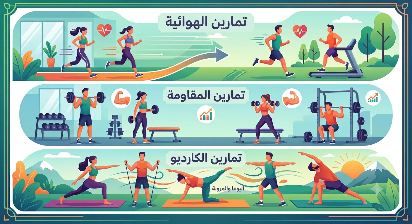 image about كيفية الجمع بين التغذية والتمارين الرياضية لتحقيق أفضل النتائج في خسارة الوزن وبناء العضلات