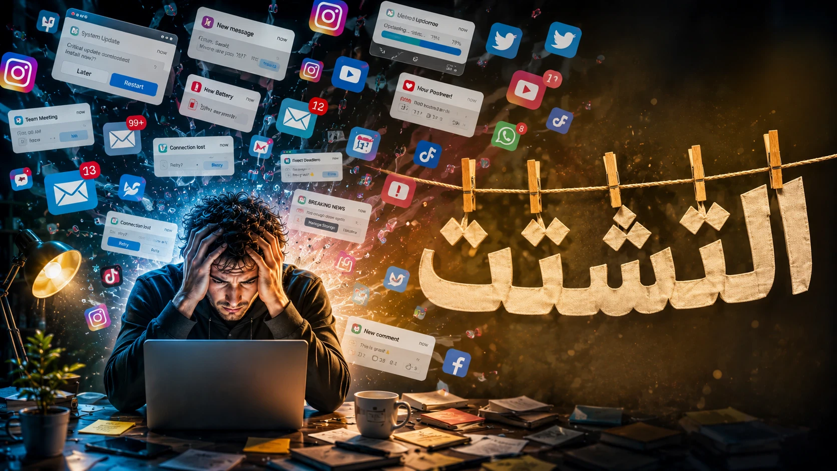 image about التشتت الذهني وضعف التركيز: لماذا يحدث؟ وكيف تستعيد تركيزك في خطوات عملية؟
