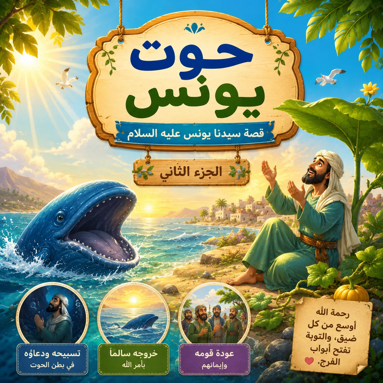 image about الحوت الذي حمل نبيًّا كريمًا (الجزء الثاني)  قصة سيدنا يونس عليه السلام 
