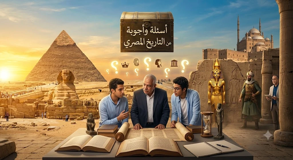 image about 20 سؤال في التاريخ المصري وأجابتها
