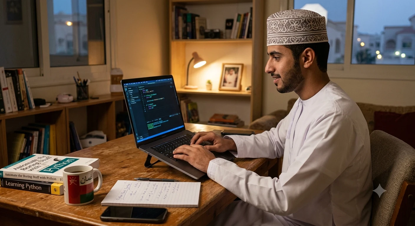 image about 🥇 تعلم Python للمبتدئين: اكتب أول كود لك في أقل من 15 دقيقة (دليل 2026) ⭐⭐⭐⭐⭐