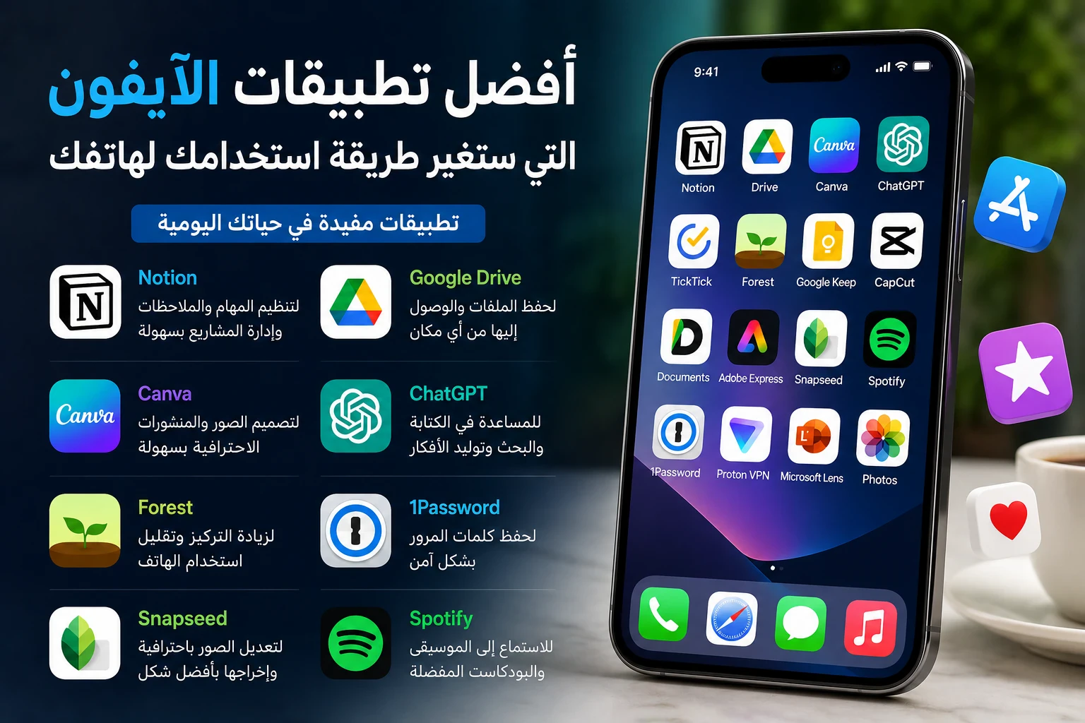 image about أفضل تطبيقات الآيفون التي ستجعل استخدام هاتفك أكثر ذكاءً وإنتاجية