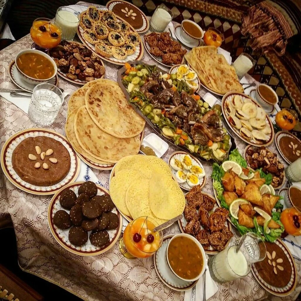 image about المائدة الرمضانية في المغرب والجزائر
