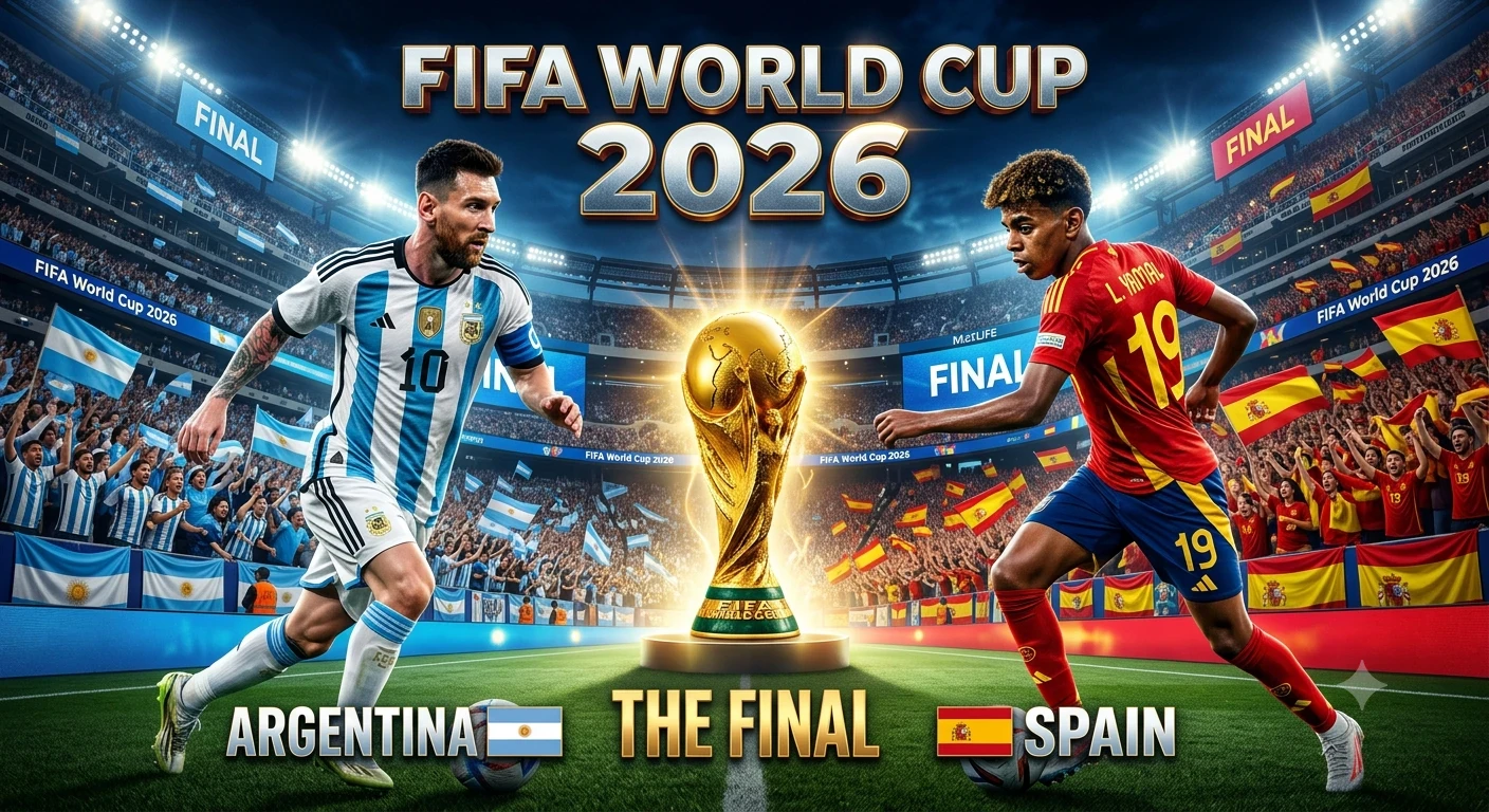 image about نهائي الحلم المونديالي الأسطوري بين منتخبي الأرجنتين وإسبانيا لعام 2026