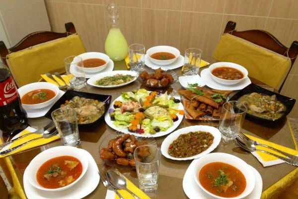 image about المائدة الرمضانية في المغرب والجزائر