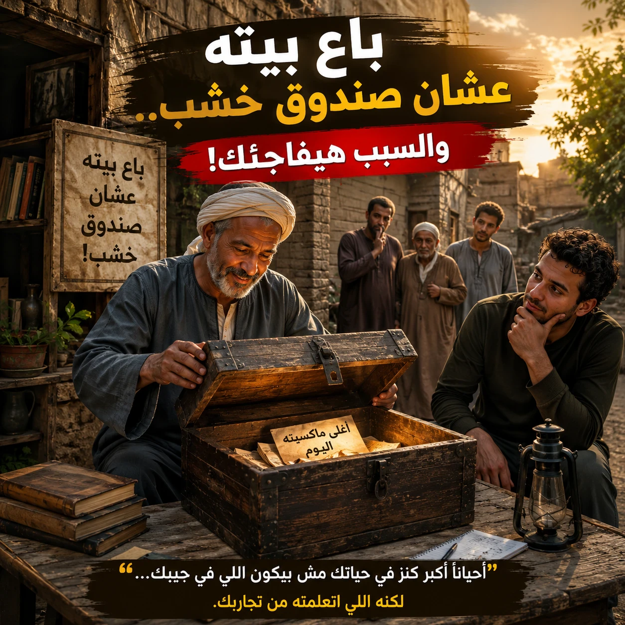 image about باع بيته عشان صندوق خشب.. والسبب هيفاجئك
