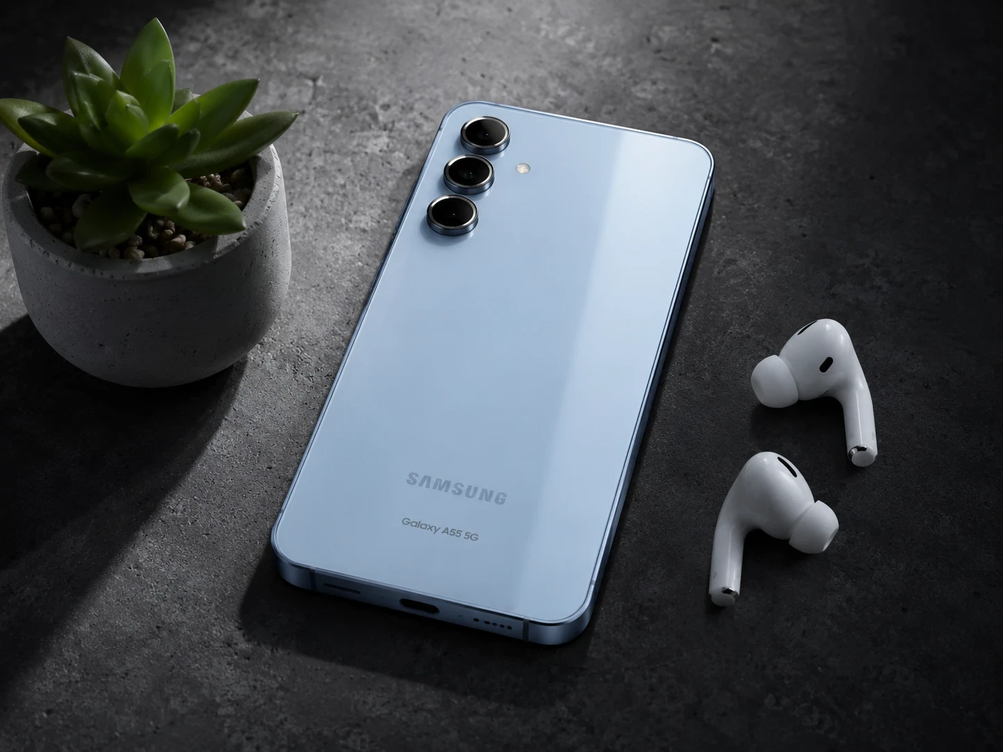 image about بطل الفئة المتوسطة: مراجعة شاملة ومبسطة لهاتف Samsung Galaxy A55 5G