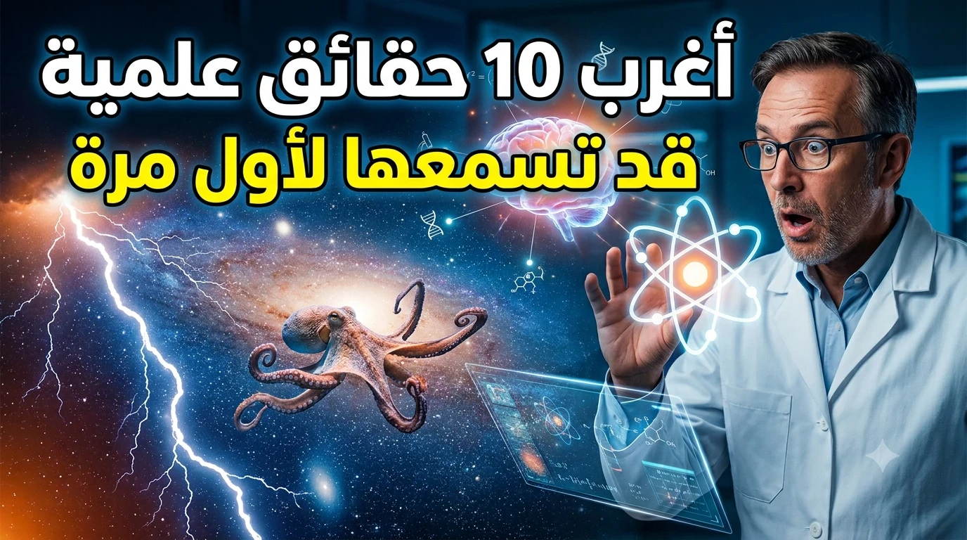 image about أغرب 10 حقائق علمية قد تسمعها لأول مرة... الحقيقة أغرب من الخيال!