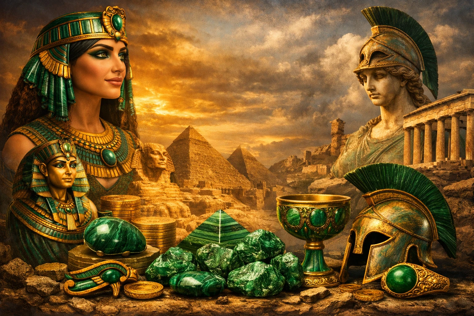 image about حجر الملاكيت: الأخضر الساحر بين التاريخ والجمال