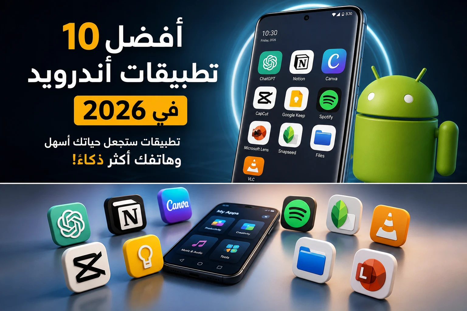 image about أفضل 10 تطبيقات أندرويد في 2026.. لن تصدق ما يمكن لهاتفك فعله! ⭐