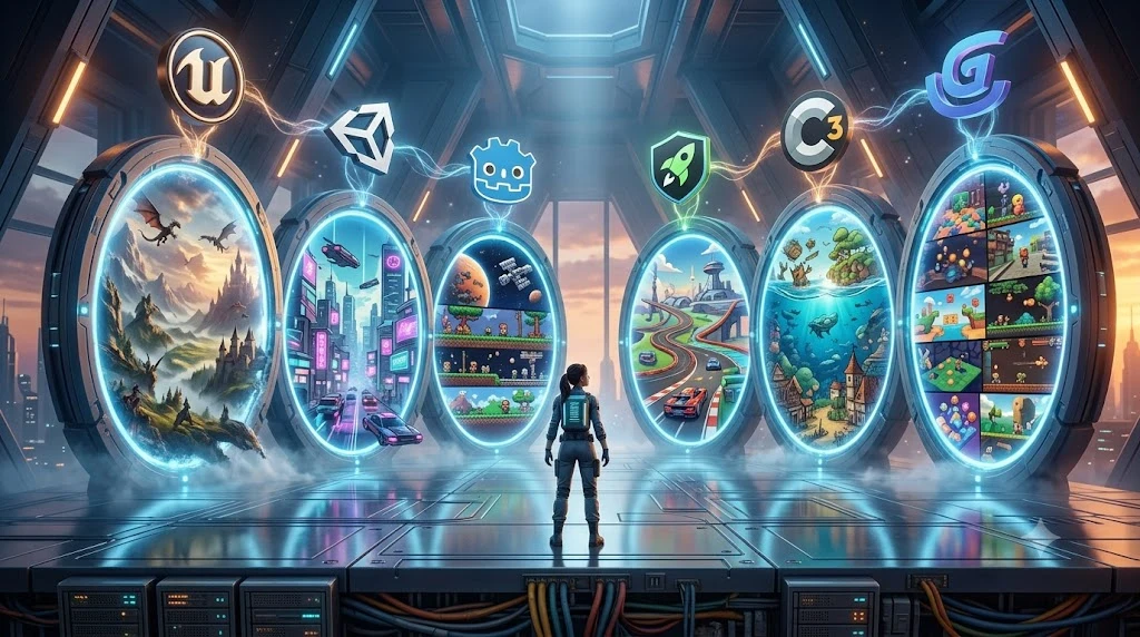 image about أفضل محركات تصميم الألعاب في 2025: من الأسهل للمبتدئين إلى الأقوى للمحترفين