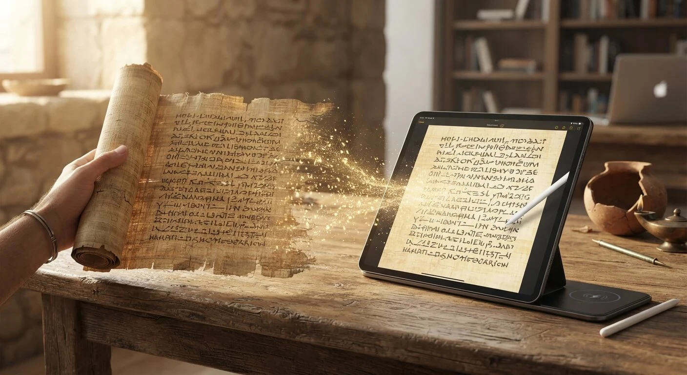 image about اللغة الديموطيقية: أسرار الكتابة التي غيرت وجه التاريخ المصري! 📜✨