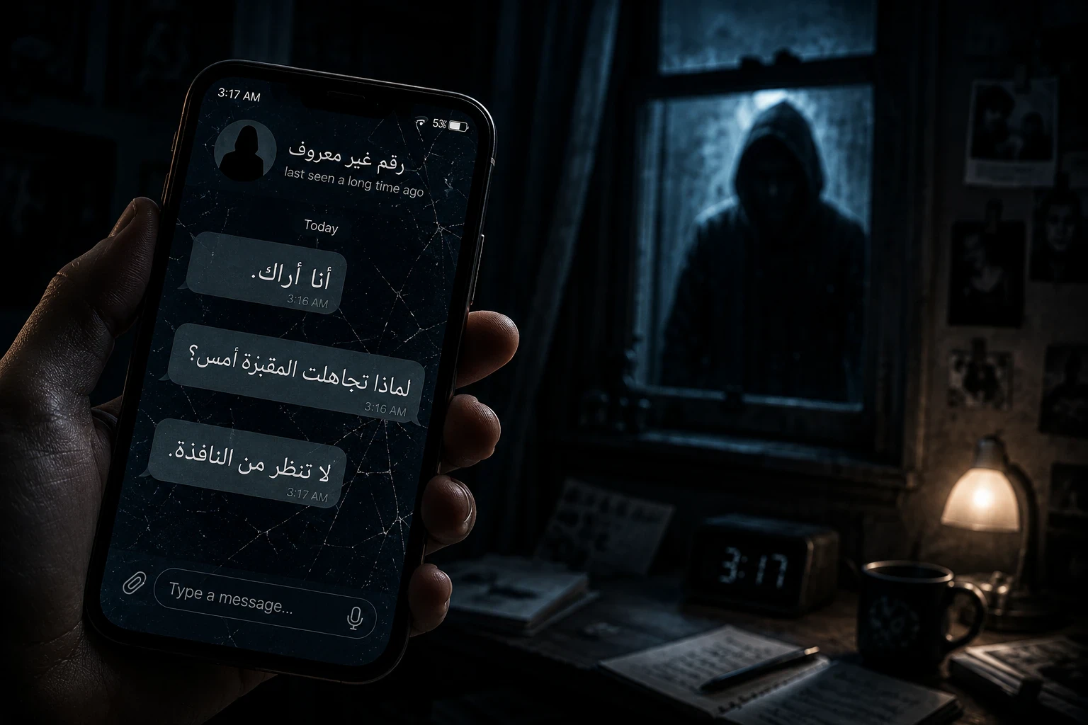 image about الرسالة التي وصلت من رقم ميت.. قصة رعب لن تتوقع نهايتها