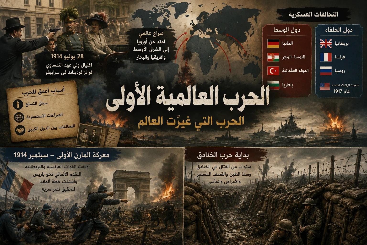 image about الحرب العالمية الأولى: المعارك التي غيّرت وجه العالم