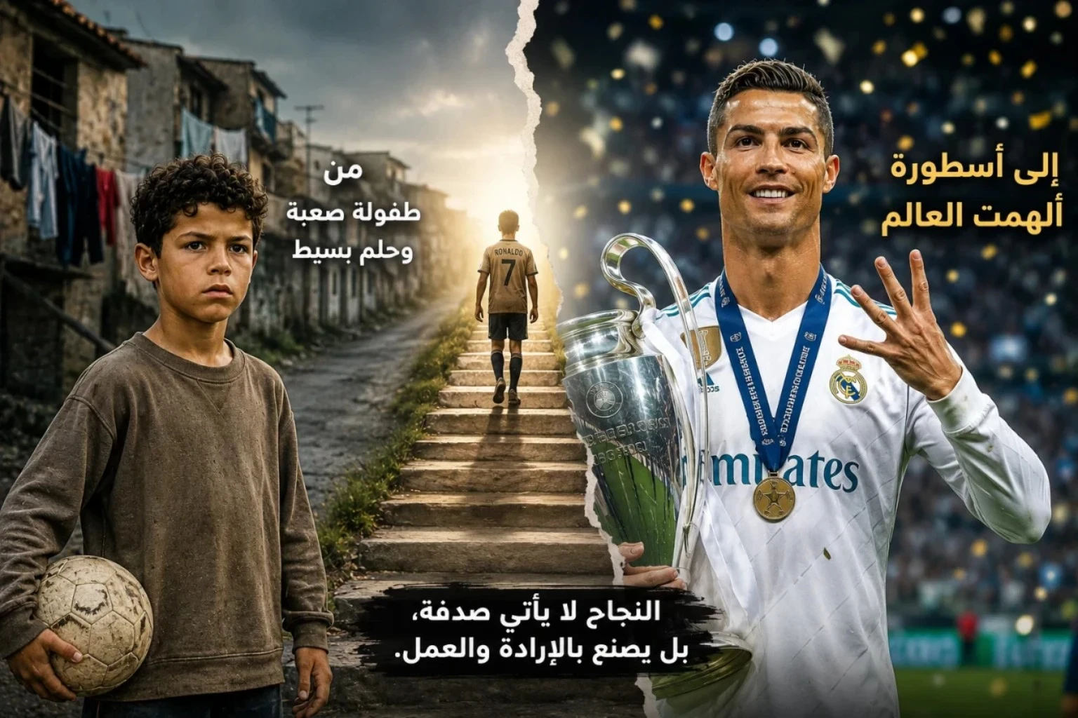 image about قصة كفاح ونجاح الأسطورة كريستيانو رونالدو.. كيف تحول طفل فقير إلى أحد أعظم لاعبي كرة القدم في التاريخ؟