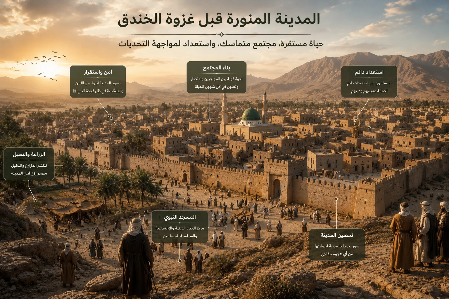 image about غزوة الخندق (الأحزاب): الملحمة التي أنقذت المدينة ورسخت أركان الدولة الإسلامية