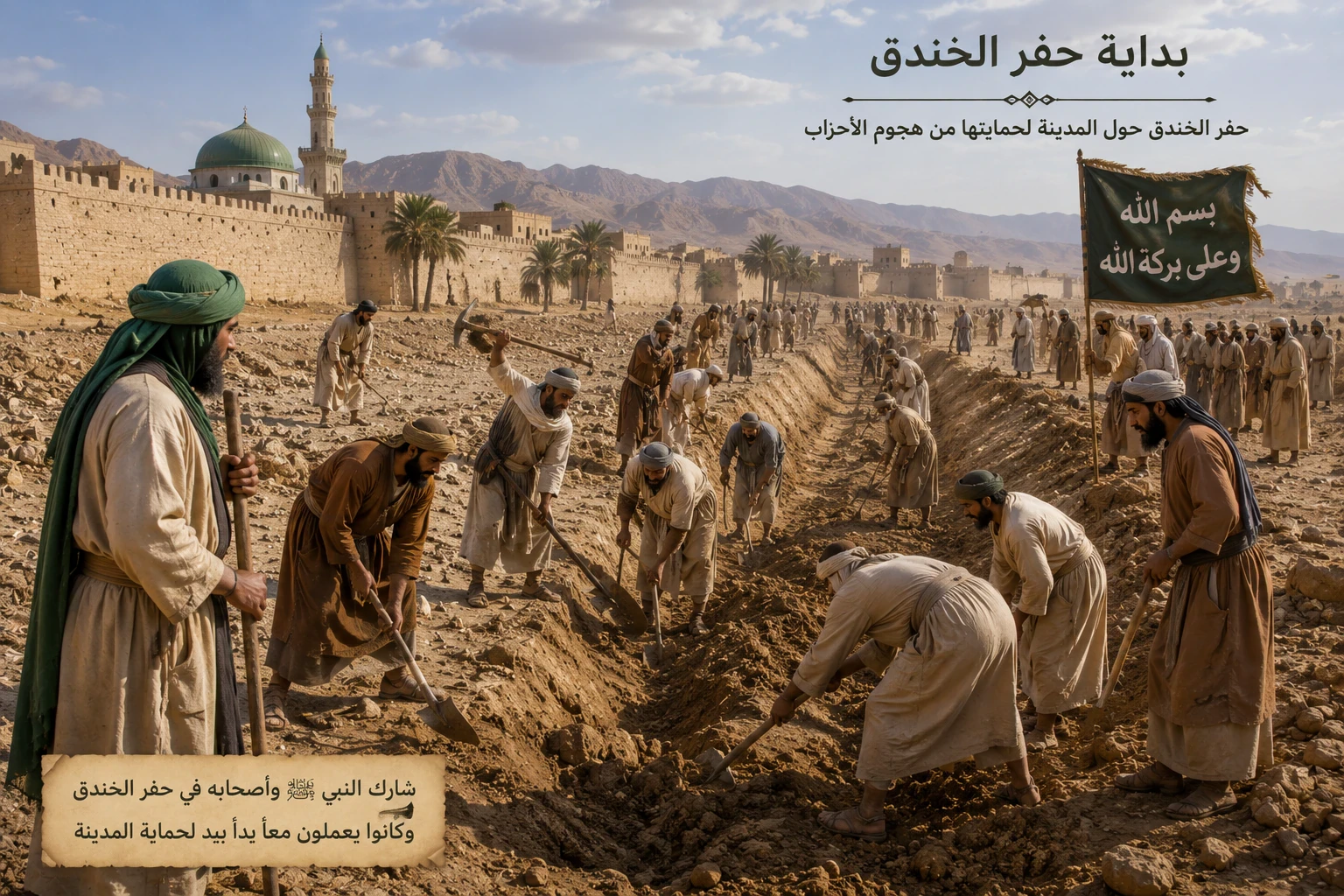 image about غزوة الخندق (الأحزاب): الملحمة التي أنقذت المدينة ورسخت أركان الدولة الإسلامية