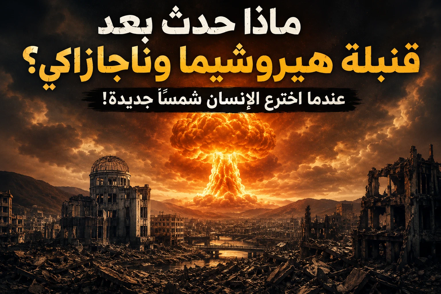 image about ماذا حدث بعد قنبلة هيروشيما وناجازاكي؟ عندما اخترع الإنسان شمسًا جديدة!