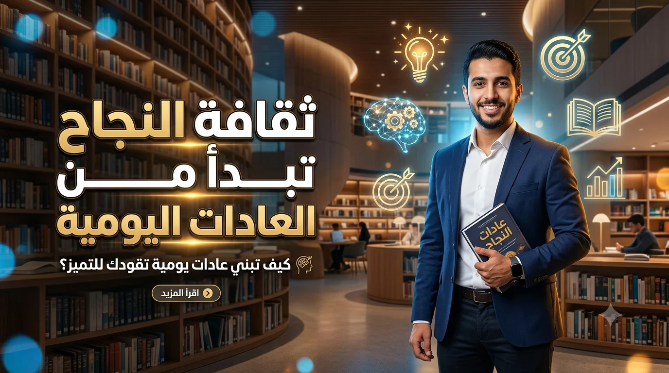 image about ثقافة النجاح تبدأ من العادات اليومية: نصائح عملية لتطوير حياتك وصناعة مستقبل أفضل