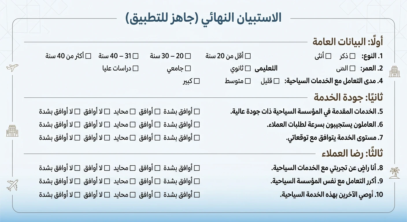 image about تأثير جودة الخدمة على رضا العملاء في صناعة السياحة- دراسة مصغرة