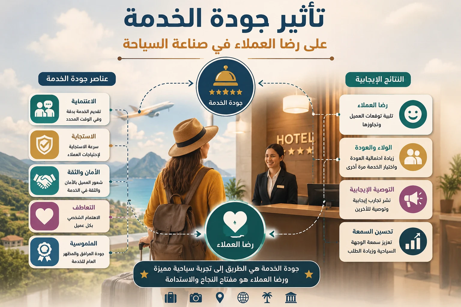 image about تأثير جودة الخدمة على رضا العملاء في صناعة السياحة- دراسة مصغرة