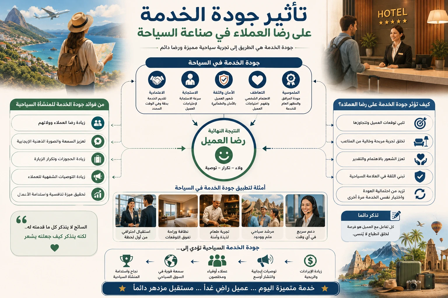 image about تأثير جودة الخدمة على رضا العملاء في صناعة السياحة- دراسة مصغرة