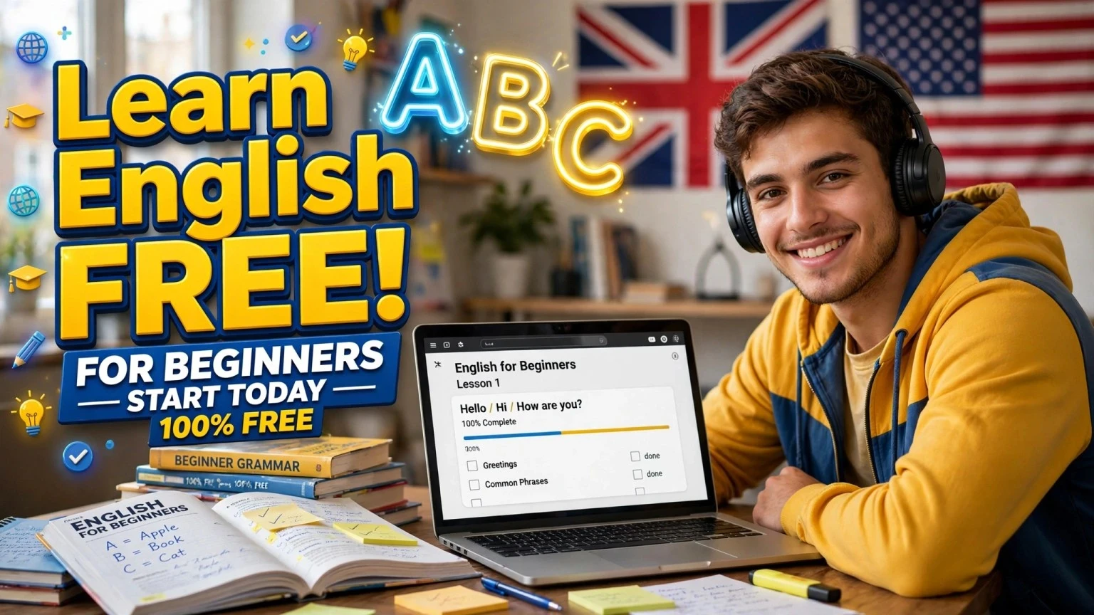 image about إزاي تتعلم الإنجليزية من الصفر مجانًا؟