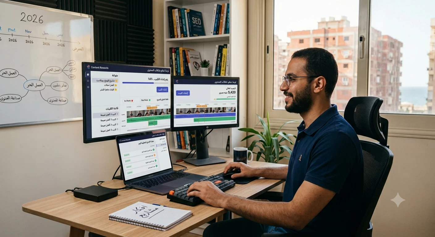image about دليل المبتدئين الشامل للعمل عبر الإنترنت وتحقيق دخل مستدام في 2026 (خطوة بخطوة ومن غير تعقيد)