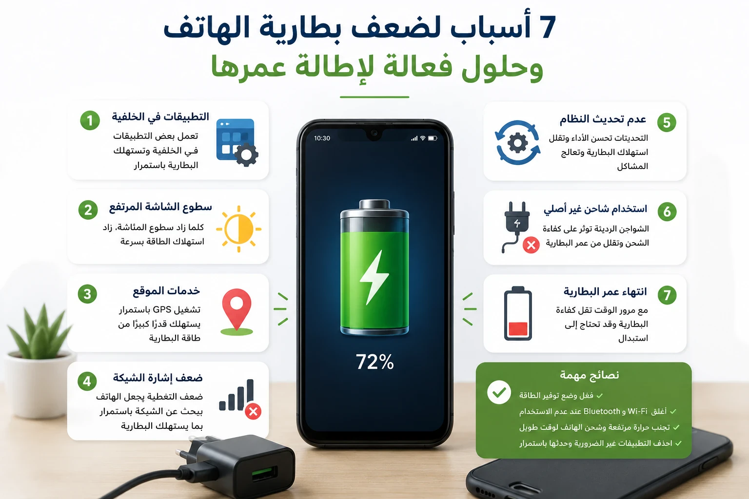 image about لماذا تصبح بطارية هاتفك ضعيفة؟ 7 أسباب وحلول فعالة لإطالة عمرها