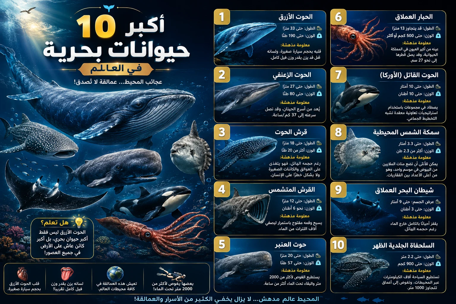 image about أكبر 10 حيوانات بحرية على وجه الأرض