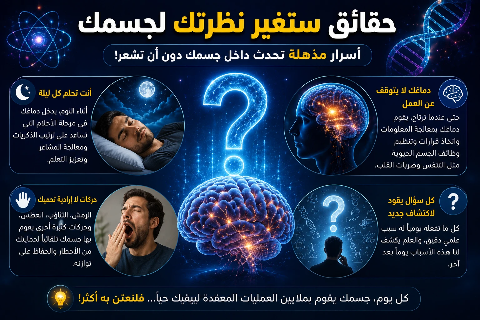 image about أشياء نفعلها يوميًا ولا نعرف سببها.. 15 حقيقة علمية ستفاجئك!