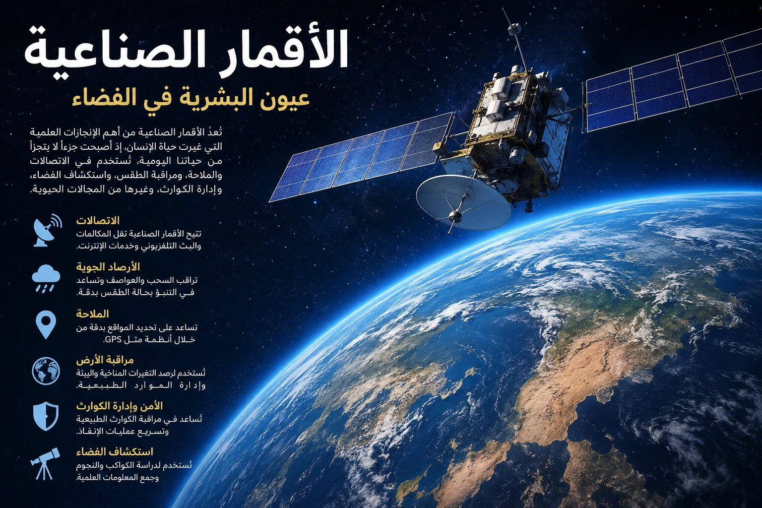 image about الأقمار الصناعية: عيون البشرية في الفضاء