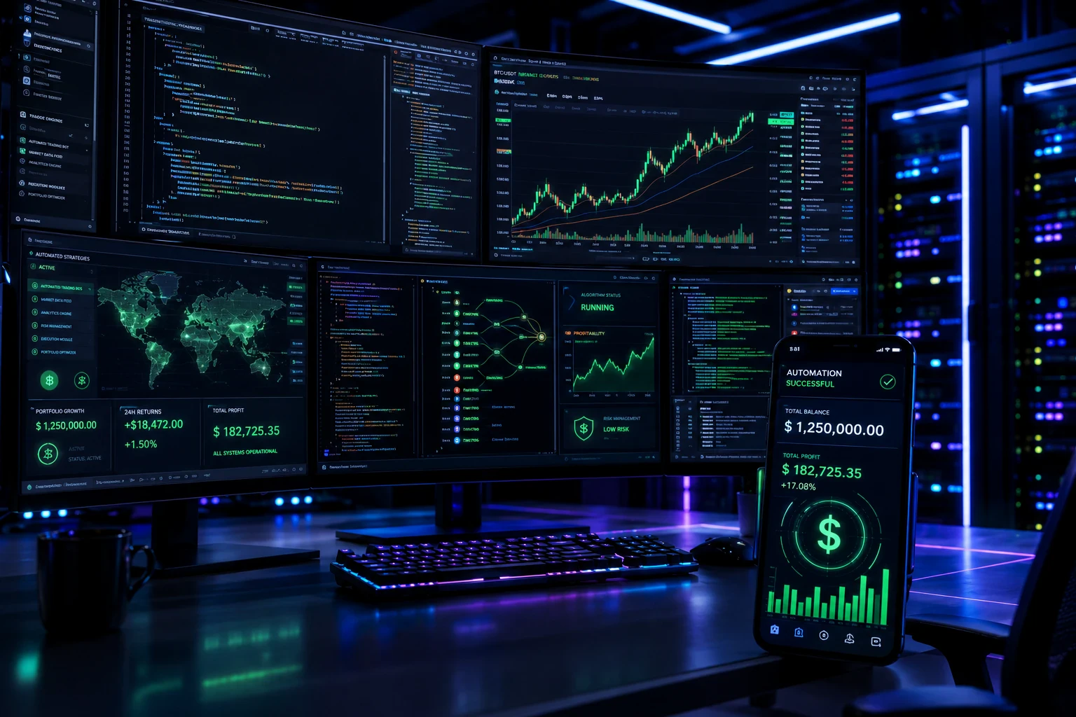 image about التداول الخوارزمي وصناعة المحتوى الآلي: كيف تبرمج أصولاً رقمية تدر دخلاً مستقلاً؟