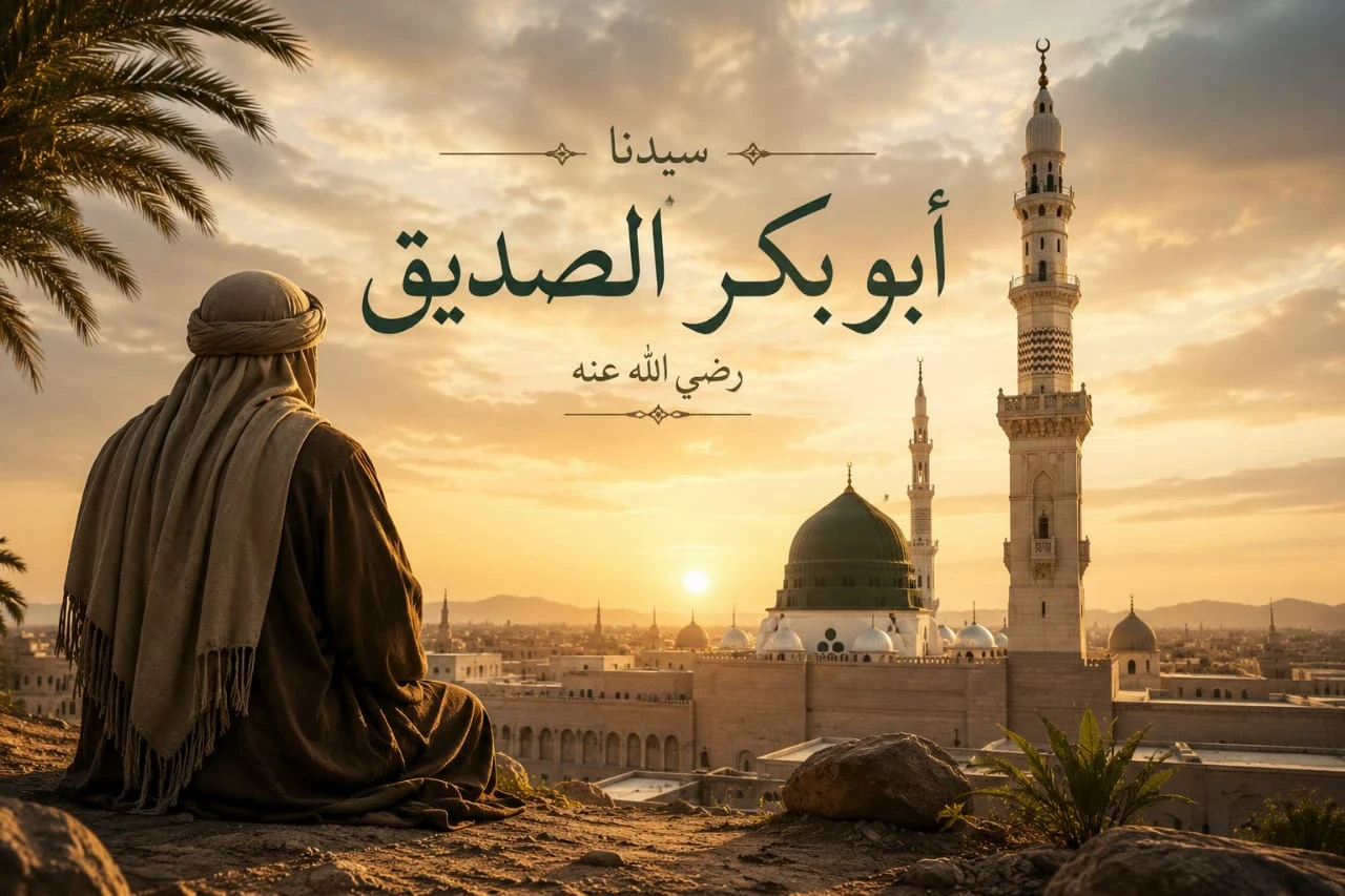 image about قصة أبو بكر الصديق رضي الله عنه كاملة: أول الخلفاء الراشدين ورفيق النبي ﷺ في الهجرة