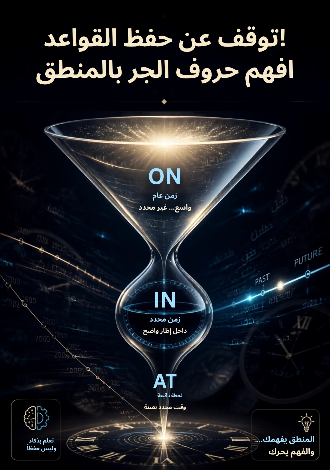 image about In, On, and At للتعبير عن الوقت في الإنجليزية