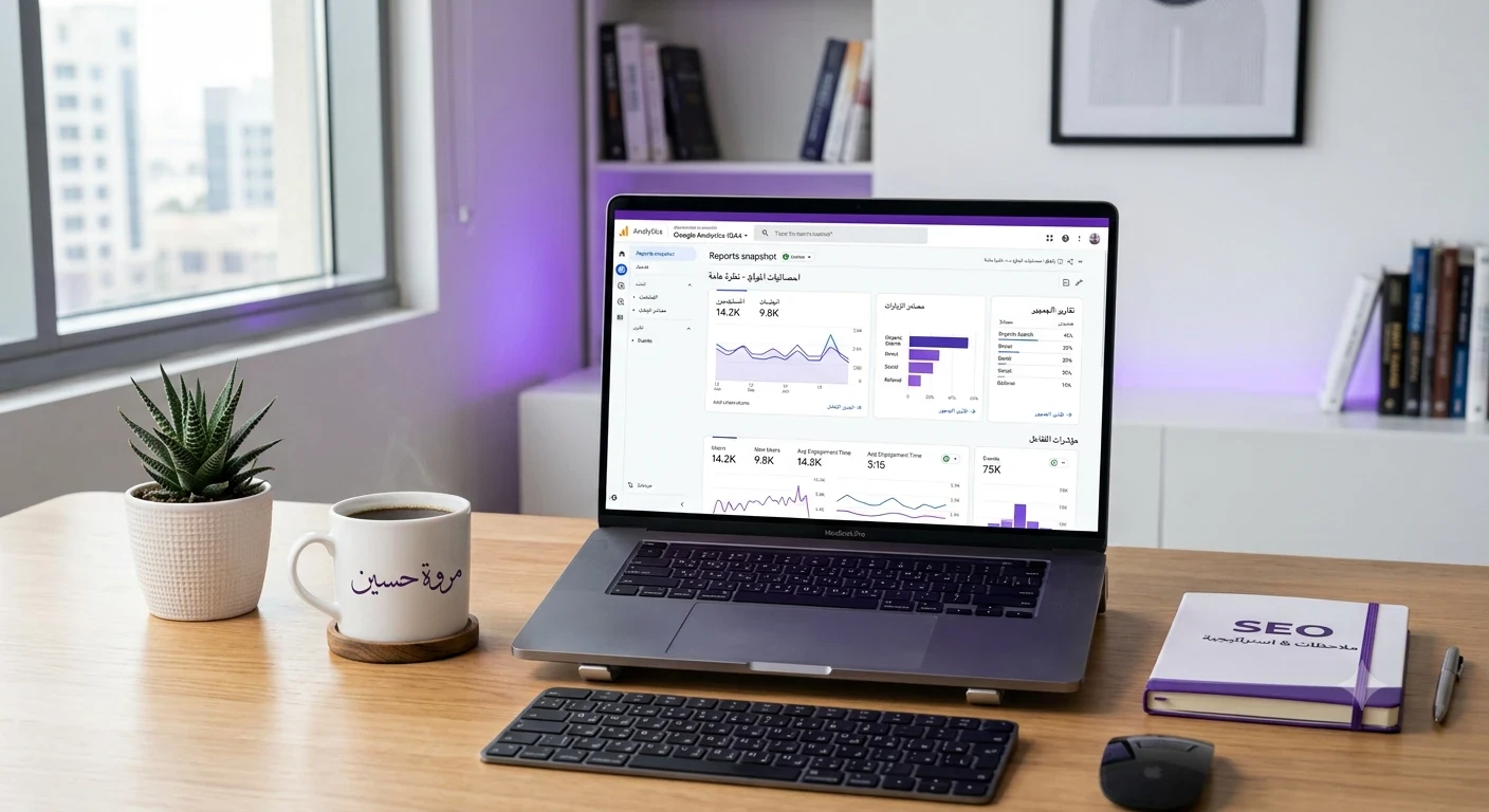 image about الدرس الثاني عشر: Google Analytics 4 للمبتدئين | كيف تحلل زوار موقعك وتحسن أداء المحتوى؟