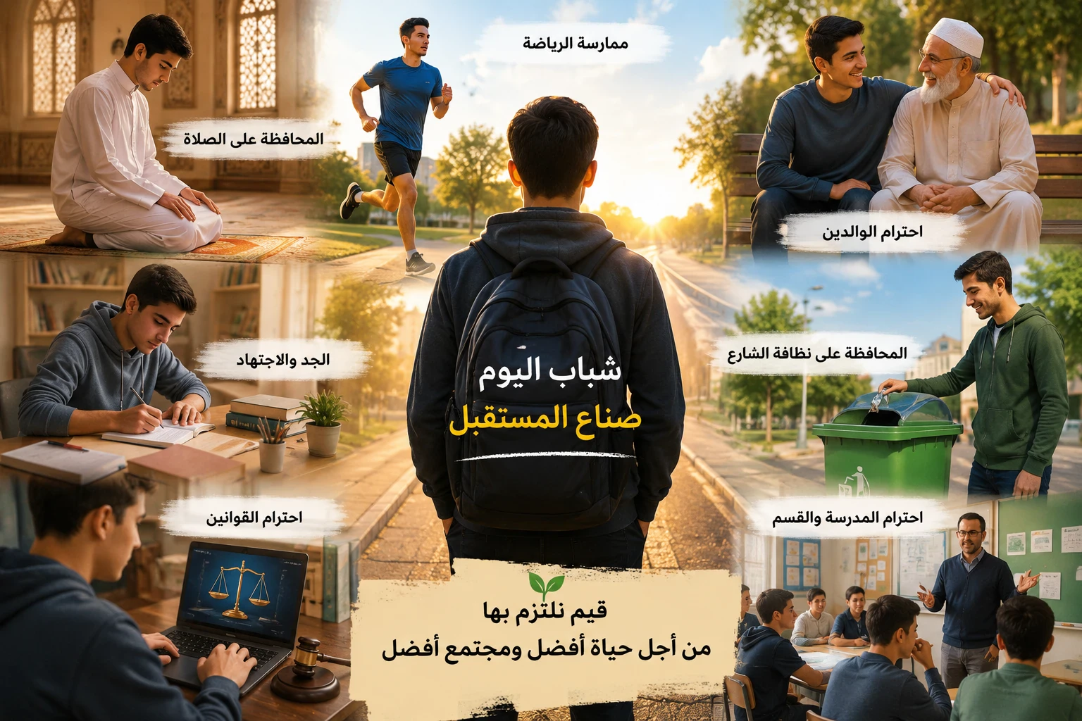 image about شباب وصناعة المستقبل: قيم وأخلاق تبني الإنسان والمجتمع