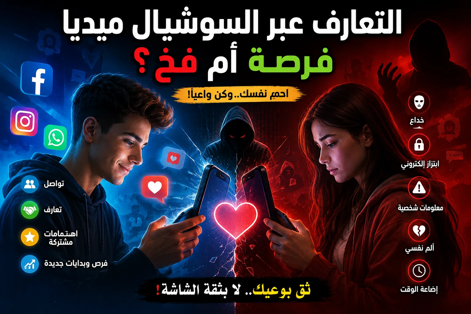 image about هل أصبحت وسائل التواصل الاجتماعي طريقًا للتعارف أم بوابة للمخاطر؟
