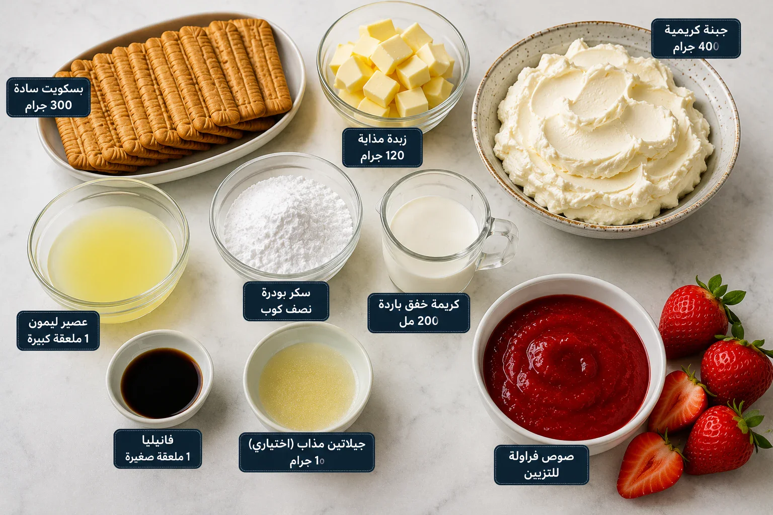 image about طريقة احترافية لعمل التشيز كيك البارد في المنزل