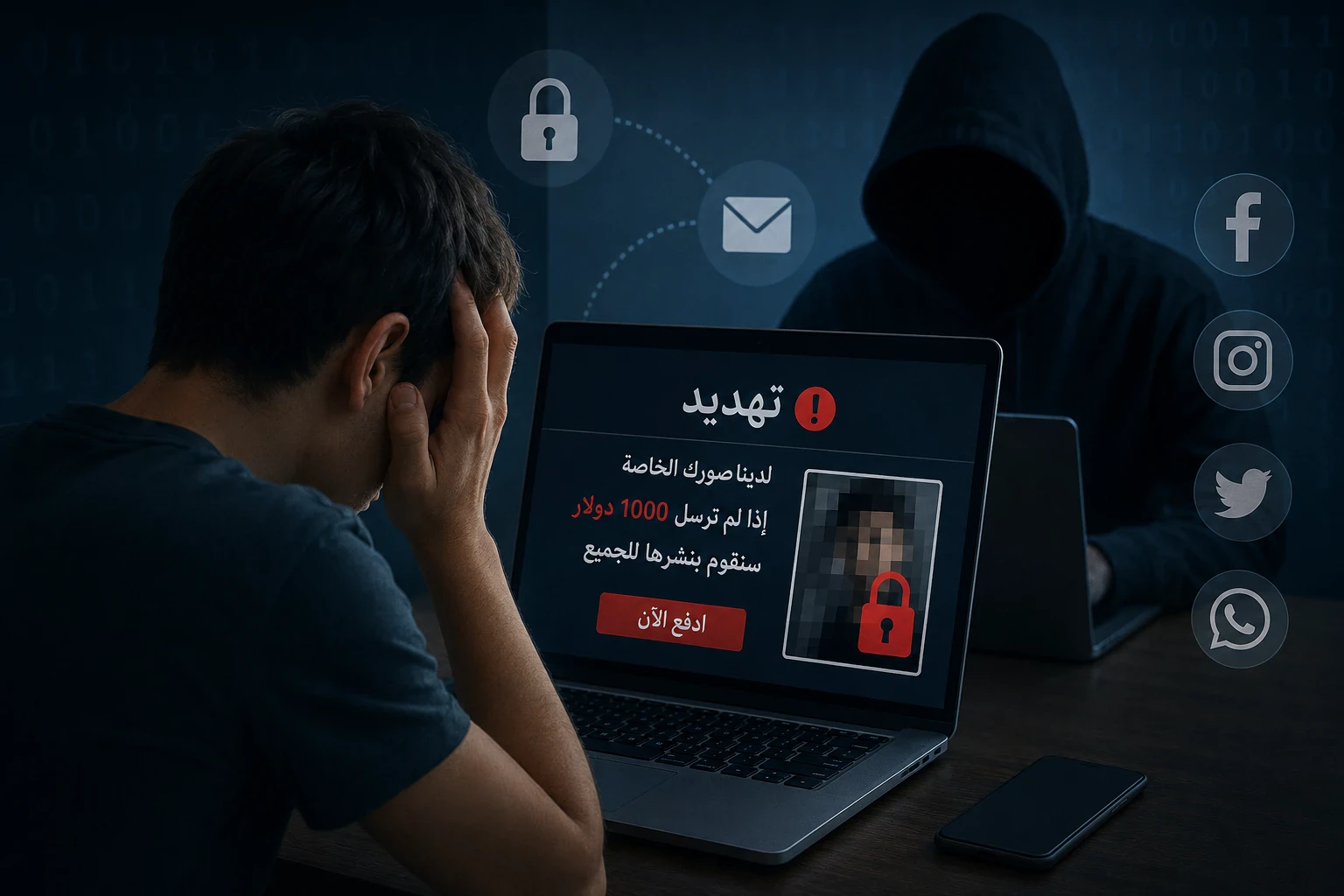 image about الابتزاز الإلكتروني: خطر يهدد الأفراد في العصر الرقمي