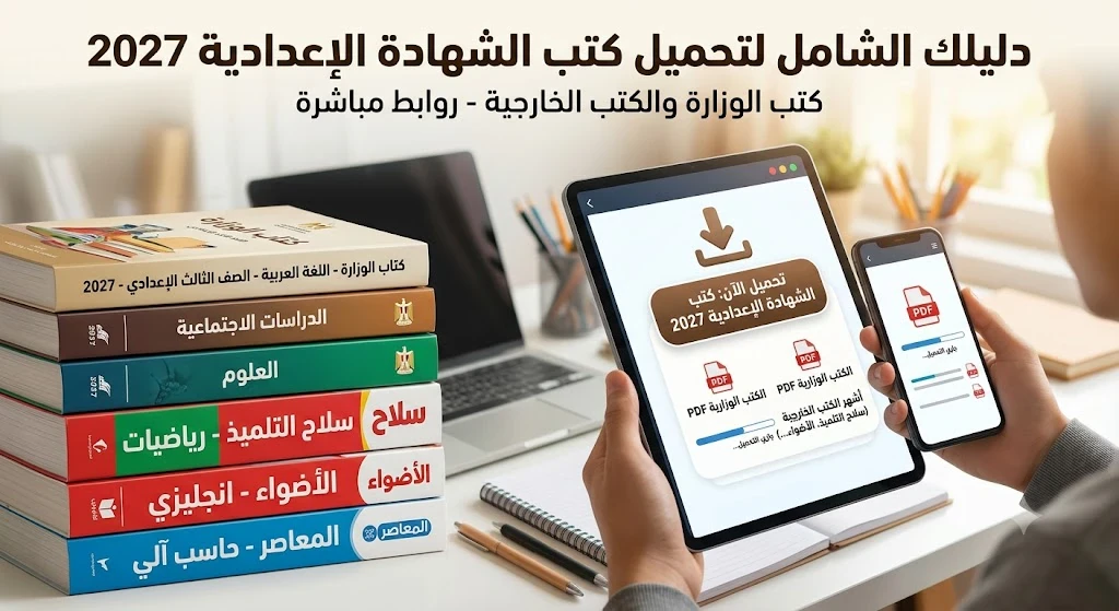 image about تحميل جميع كتب الصف الثالث الاعدادي 2027 المنهج الجديد pdf
