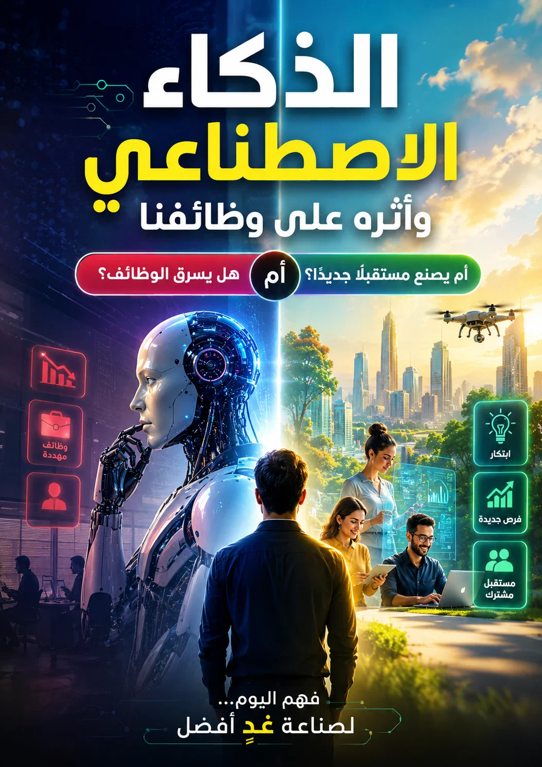 image about الذكاء الاصطناعي لن يأخذ وظيفتك غدًا... لكنه قد يأخذها من شخص يعرف كيف يستخدمه أفضل منك!