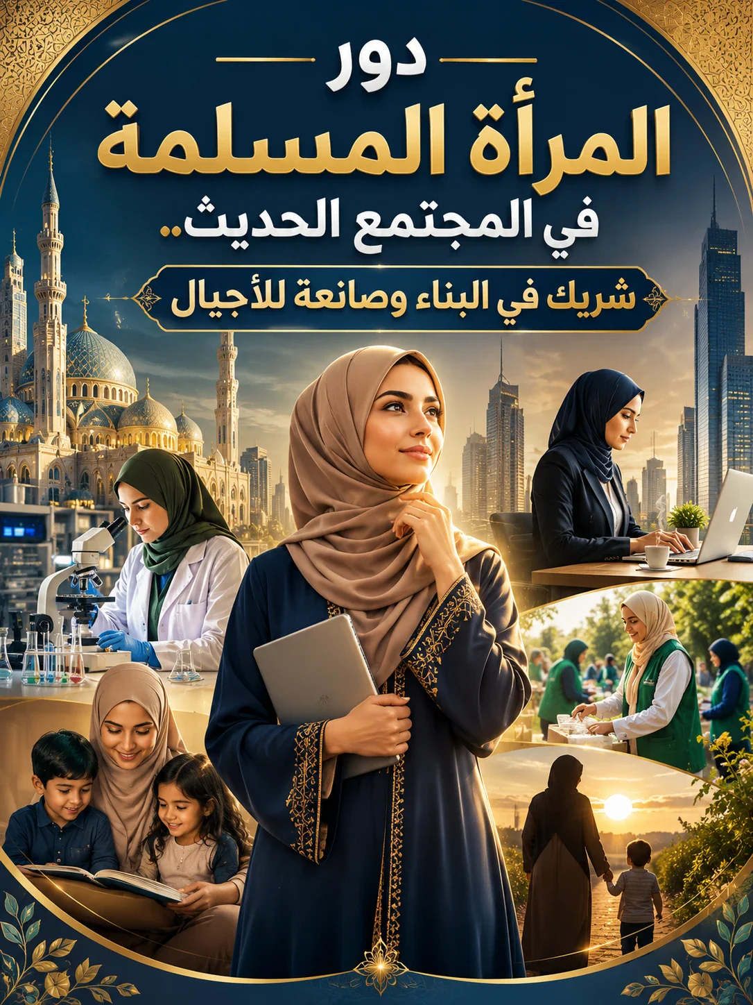 image about دور المرأة المسلمة في المجتمع الحديث.. شريك في البناء وصانعة للأجيال