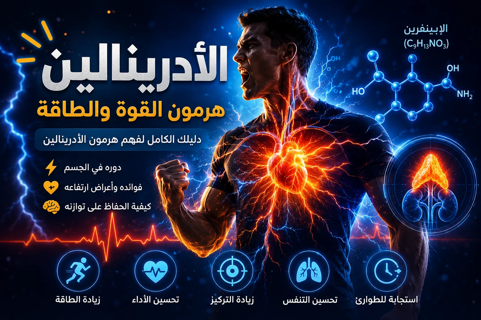 image about الادرينالين وجميع وظائفه