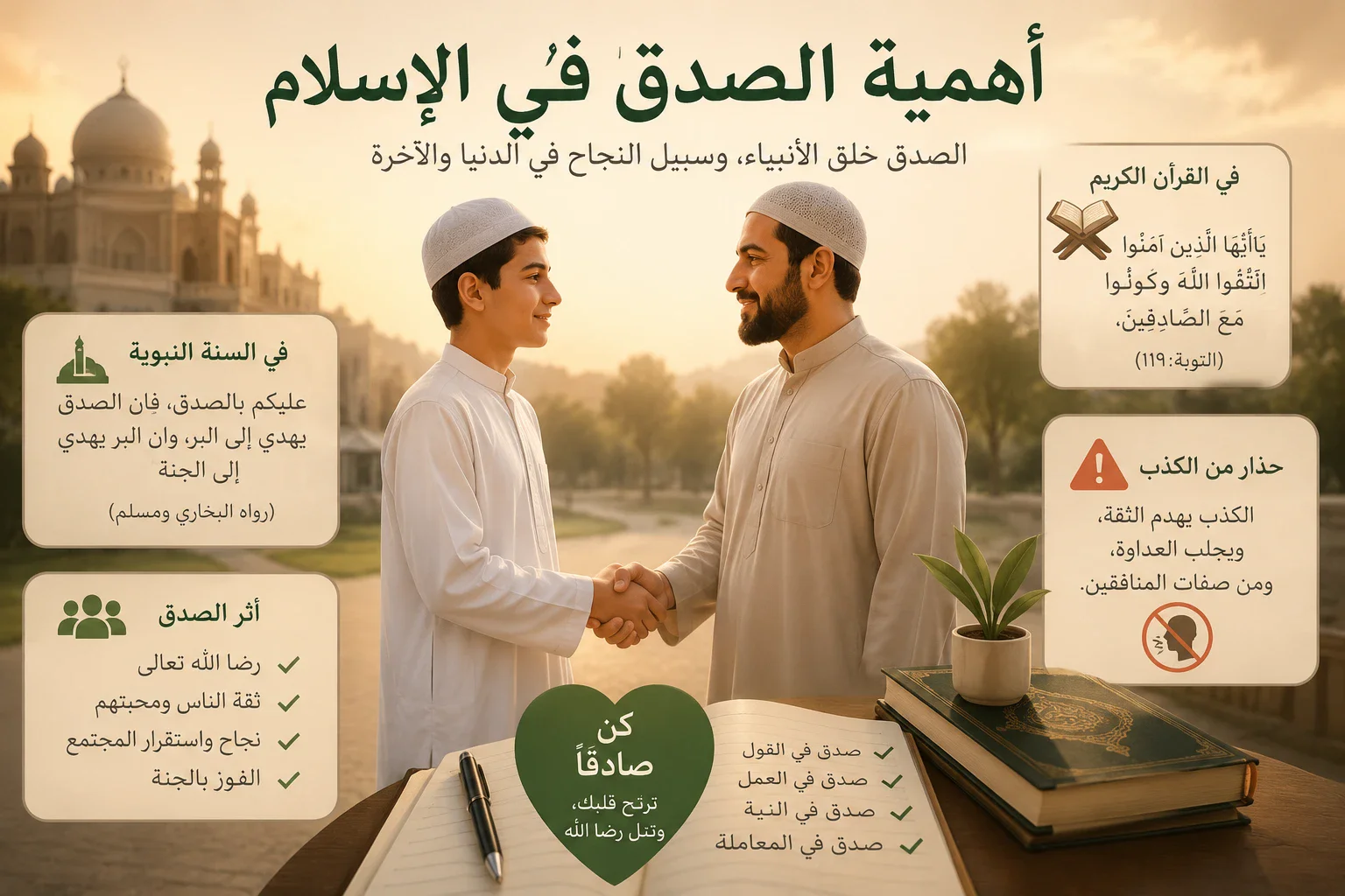 image about  أهمية الصدق في الإسلام