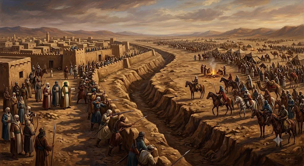 image about ملحمة الصمود والحيلة الشاملة: غزوة الخندق من التخطيط إلى النصر النهائي
