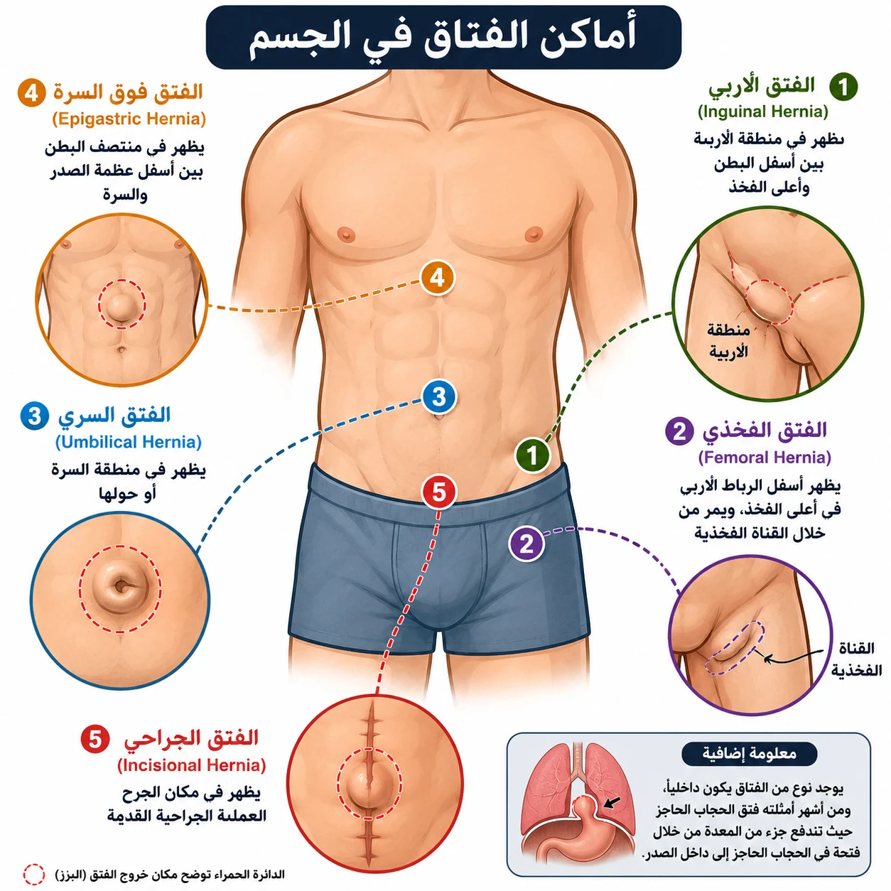 image about يعني إيه فتاق أو فتق أو عَرَق؟ Hernia