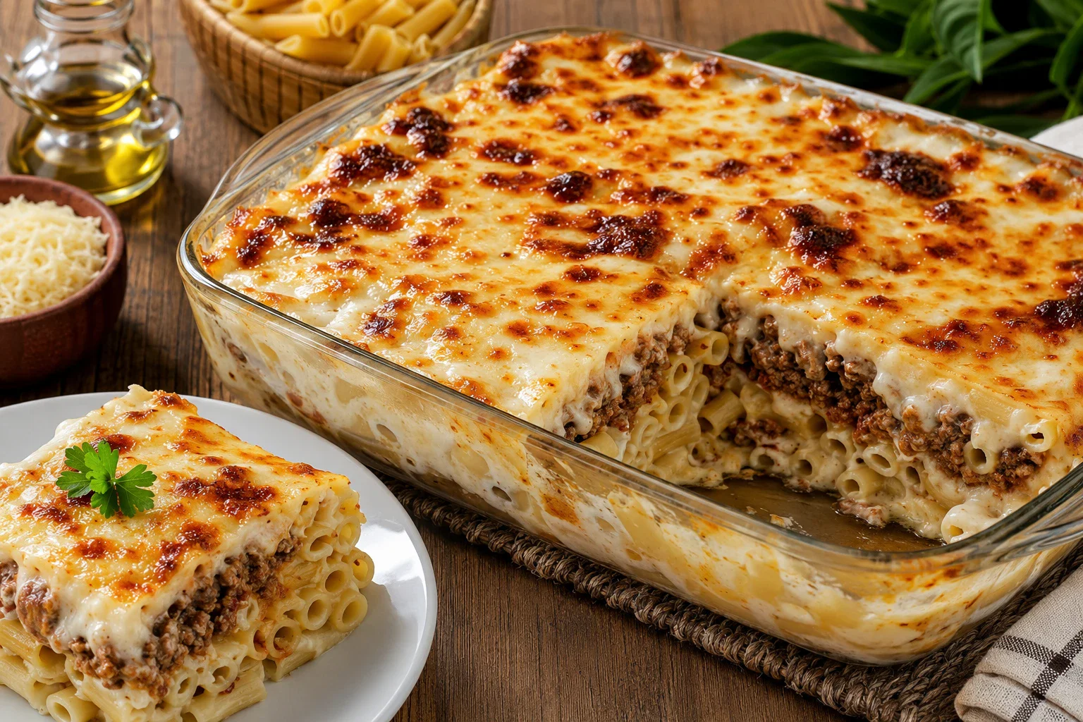 image about طريقة عمل المكرونة بالبشاميل المصرية الأصلية خطوة بخطوة