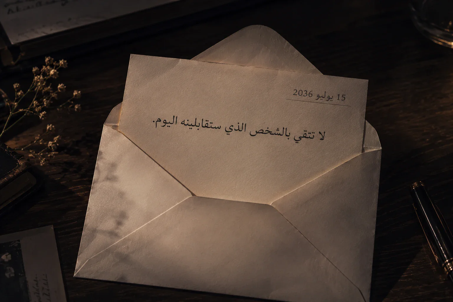 image about   🌙 الرسالة التي وصلت بعد عشر سنوات